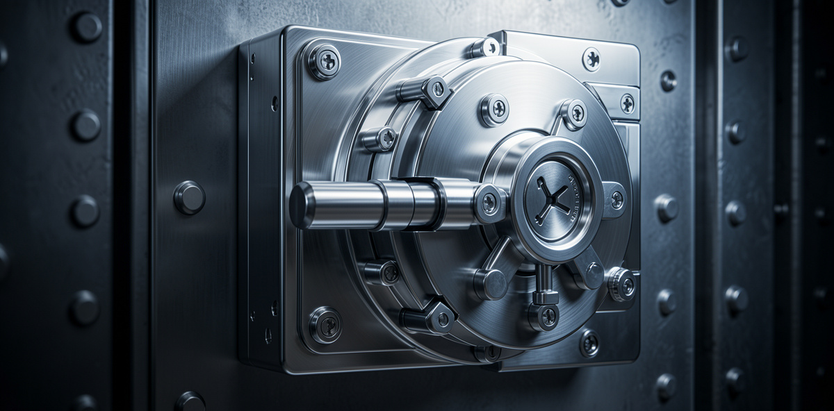 Secure precision engineering vault mechanism